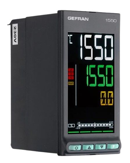 Gefran 1550 PID Temperature Controller, 48 x 96 x 80mm 1 Input Analogue, 24 V Supply Voltage PID Controller,