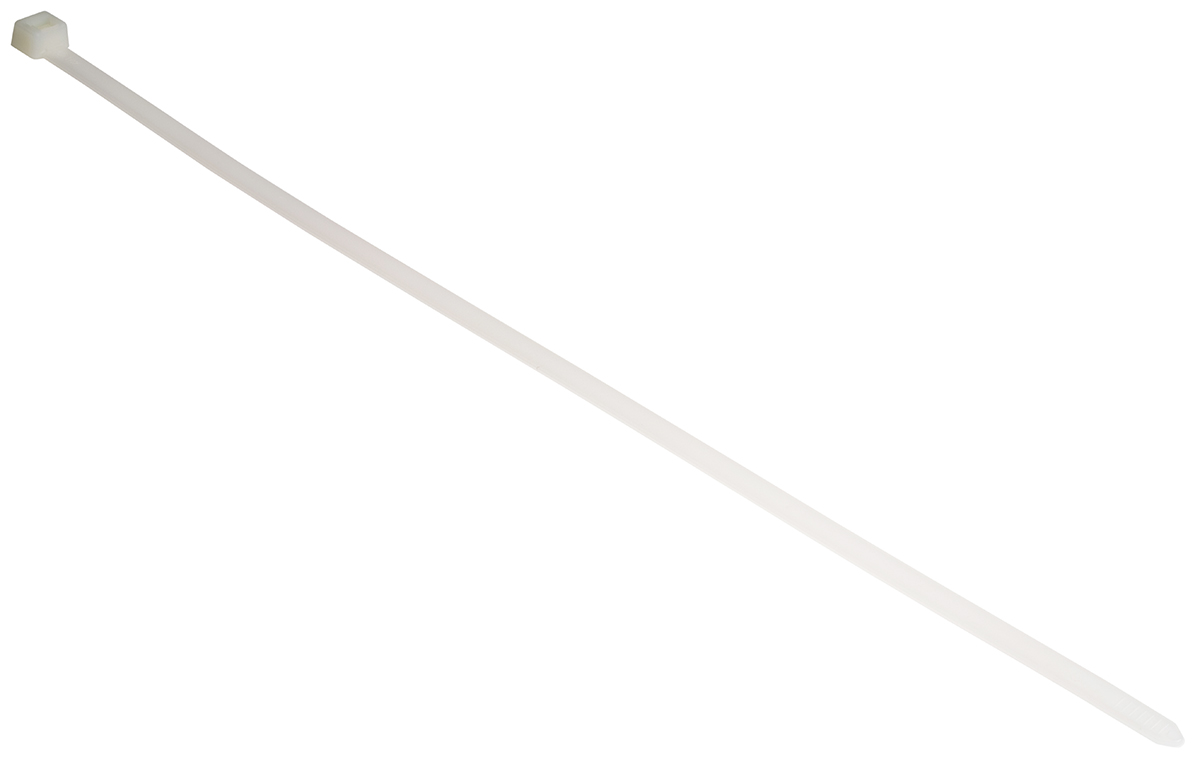 HellermannTyton Cable Tie, 387mm x 7.6 mm, Natural Polyamide 6.6 (PA66), Pk-100
