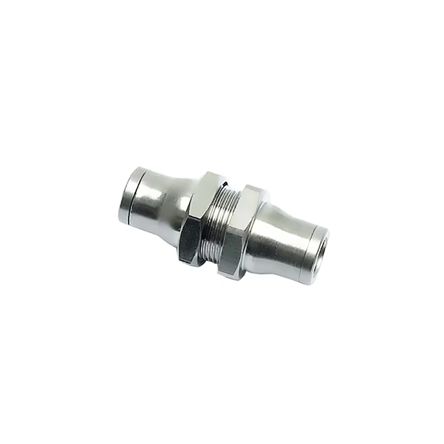 Legris Brass Pipe Fitting, Straight Push Fit Push-Fit to Push-Fit, Male 1/2in 4mm