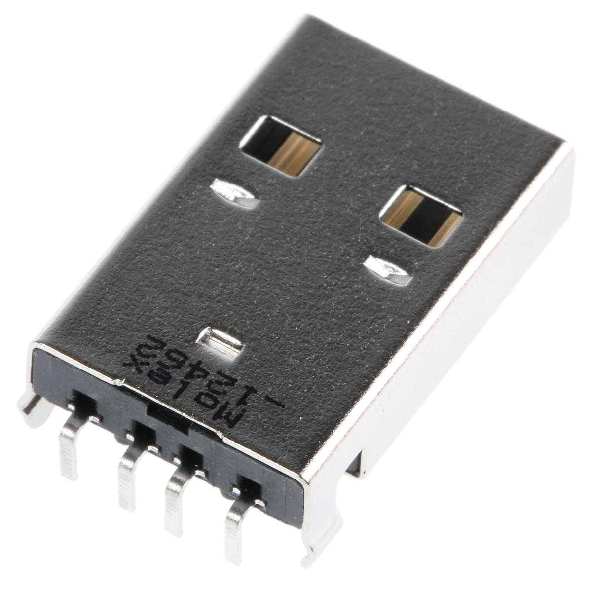 Molex Right Angle, Through Hole, Plug- Single Port Type A 2.0 USB Connector