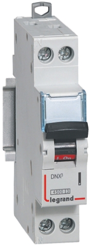Legrand, DX3 MCCB 1P 25A, Breaking Capacity 4.5 kA, DIN Rail Mount