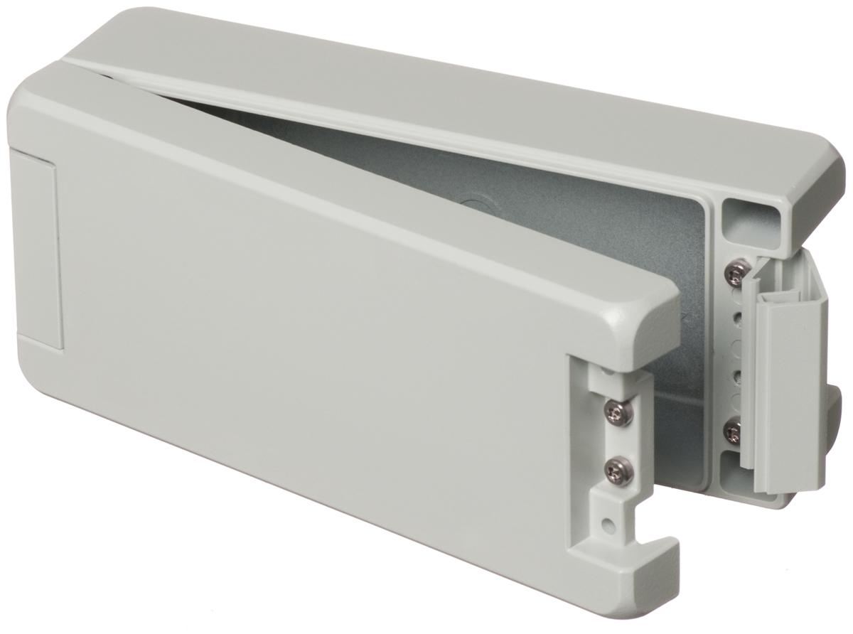 Bopla Bocube Alu Series Light Grey Aluminium Enclosure, IP66, IP68, IP69, IK07, IK08, Light Grey Lid, 199 x 86 x 60mm