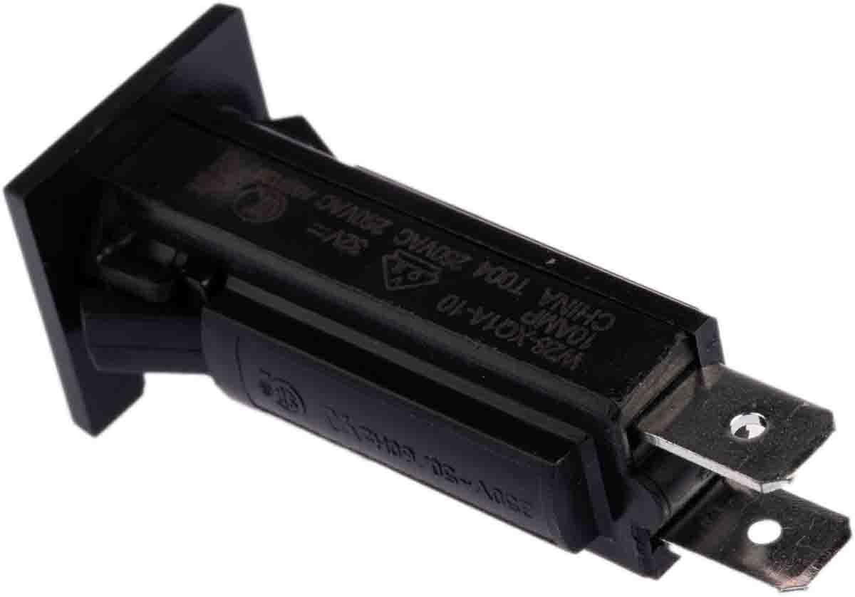 TE Connectivity Thermal Circuit Breaker - W28  Single Pole 32 V dc, 250V ac Voltage Rating Panel Mount, 10A Current