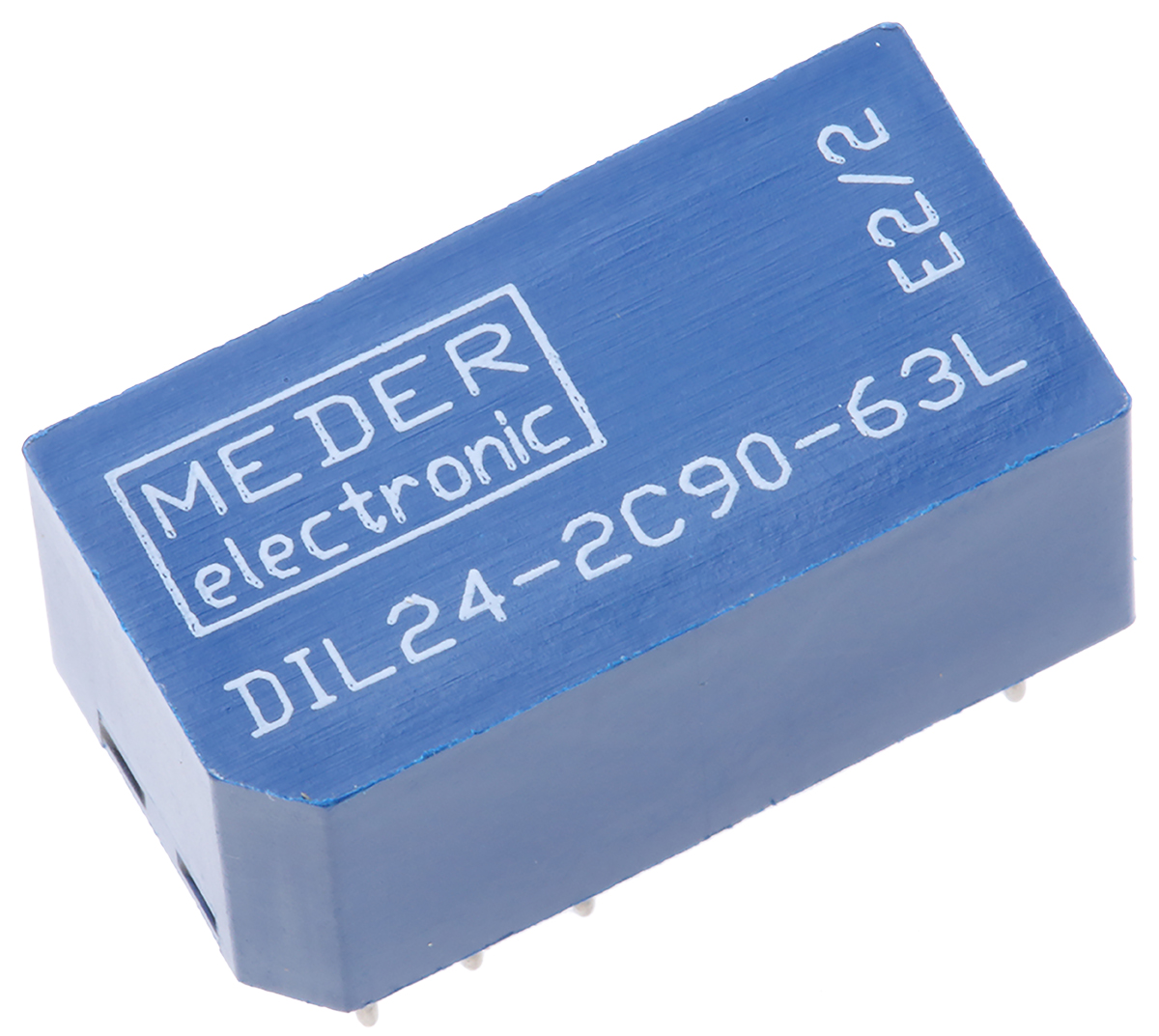 Meder PCB Mount Reed Relay, 24V dc Coil, DPDT, 175V dc Max, 0.5 A Max, 2000Ω
