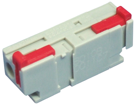 Sato Parts Non-Fused Terminal Block, 1-Way, 10A, 24 → 14 AWG, 26 → 14 AWG Wire, Spring Cage Termination