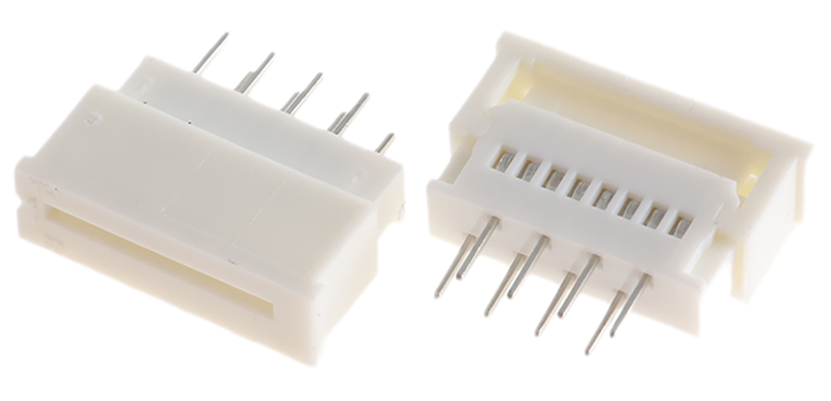 Molex, Easy-On, 5597 1.25mm Pitch 8 Way Straight Female FPC Connector, ZIF Vertical Contact