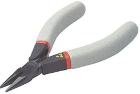 Facom Round Nose Pliers, 120 mm Overall, Straight Tip, 26mm Jaw, ESD