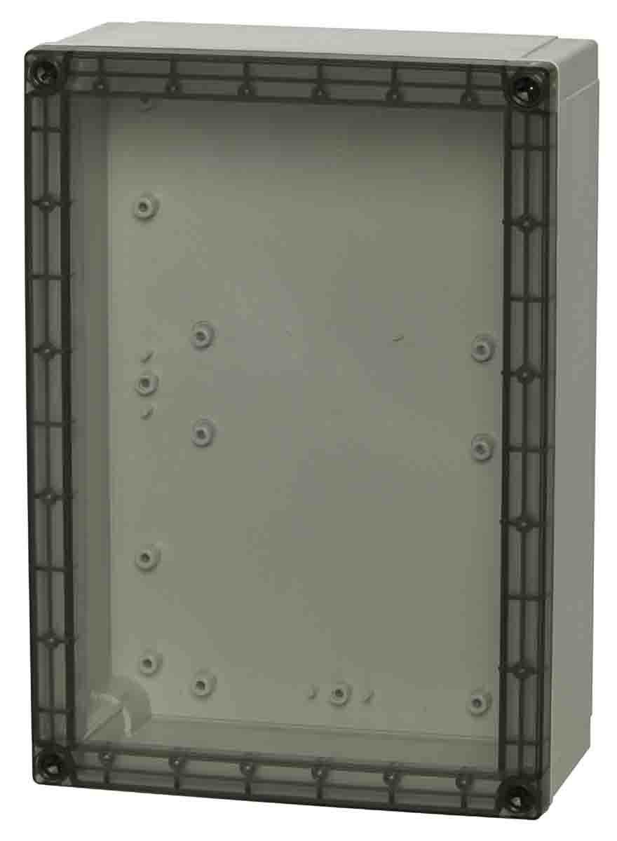 Fibox Grey Polycarbonate Enclosure, IP66, IP67, IK08, Smoked Grey Lid, 255 x 180 x 88mm