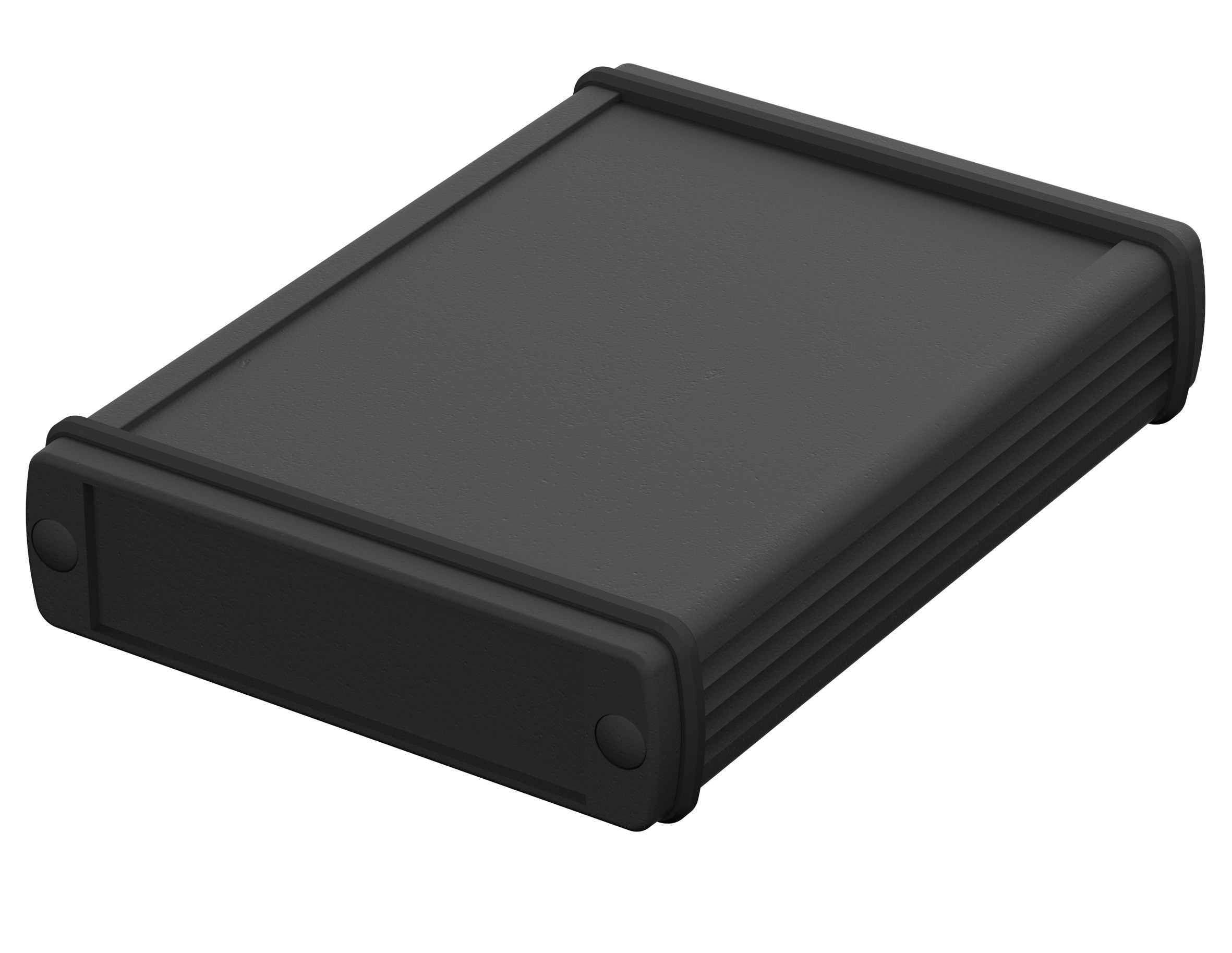 Bopla Alubos (Set) Series Black Aluminium General Purpose Enclosure, IP65, Black Lid, 82 x 22 x 100mm