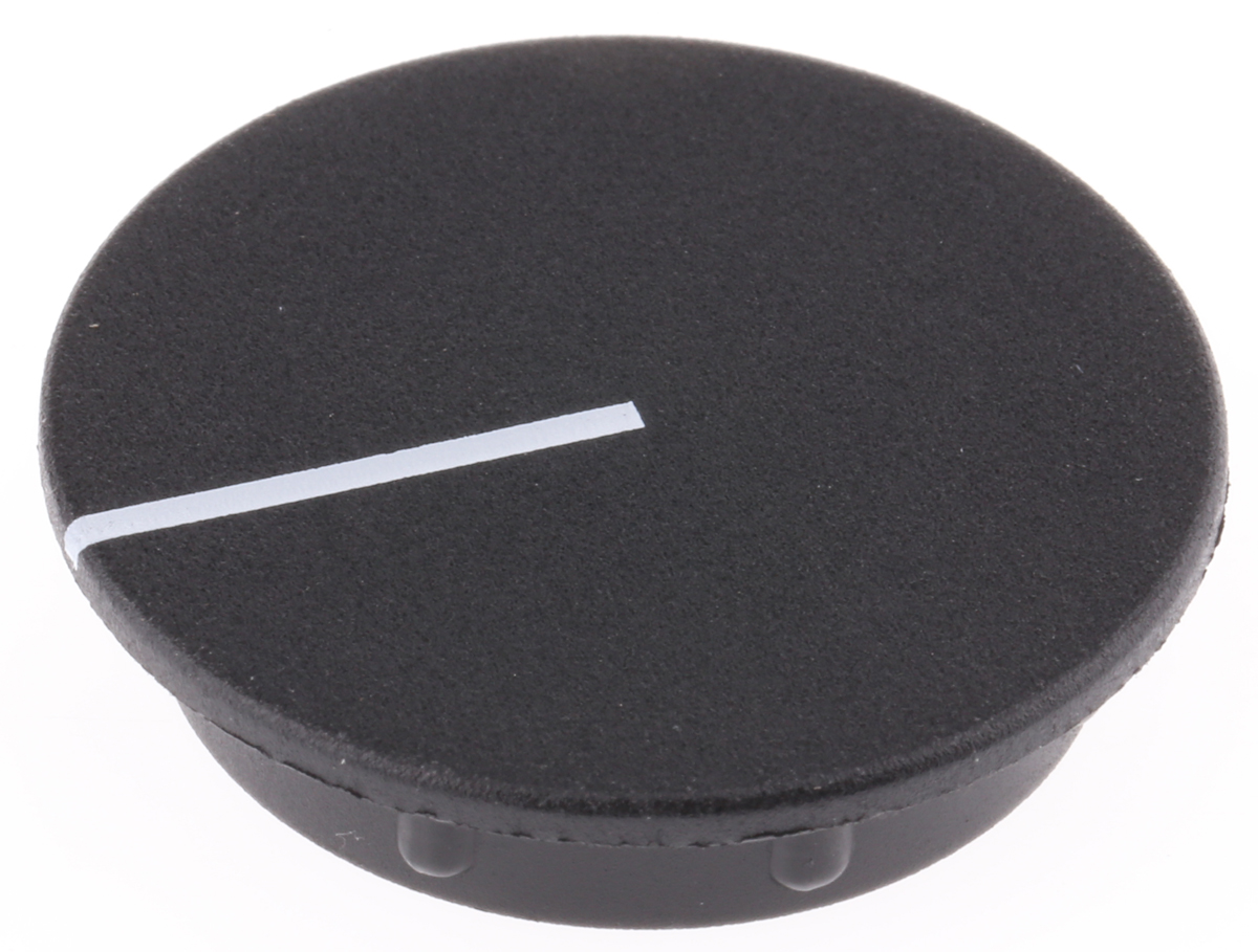 Sifam 29.5mm Black Potentiometer Knob Cap, C291-BLK