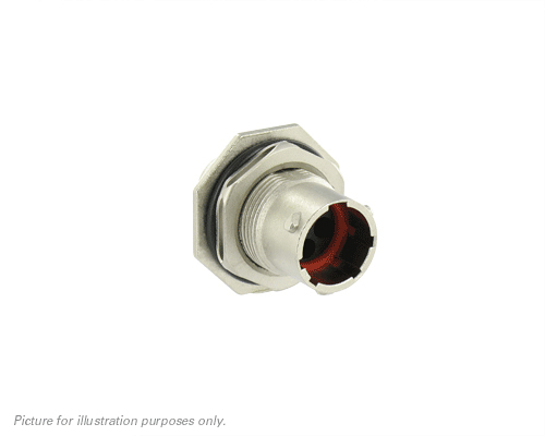 Souriau Sunbank by Eaton, UTO 12 Way Panel Mount MIL Spec Circular Connector Receptacle, Pin Contacts,Shell Size 14