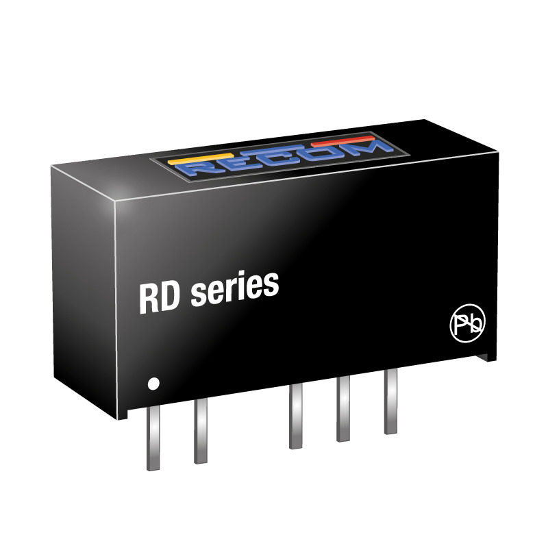 Recom RD DC-DC Converter, ±12V dc/ ±84mA Output, 10.8 → 13.2 V dc Input, 2W, Through Hole, +85°C Max Temp -40°C