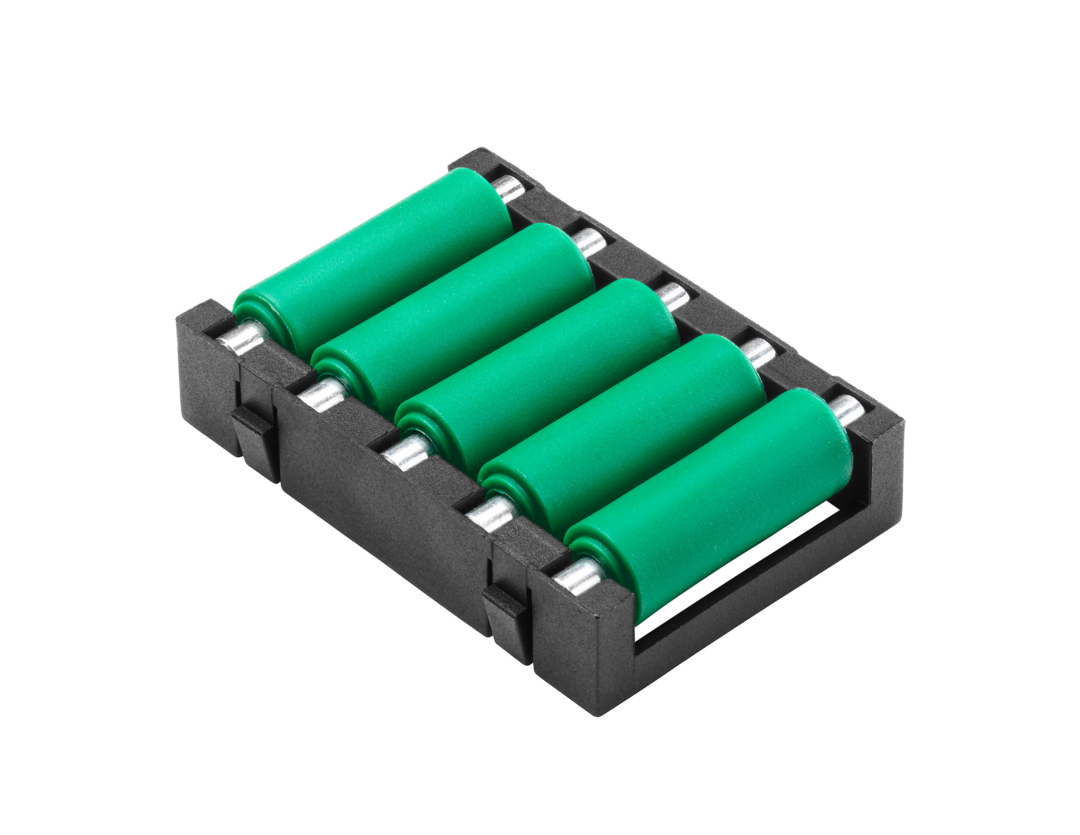 RS PRO Zinc Plated Steel Round Conveyor Roller 9mm Dia. x 50mm L, 100N Load Capacity