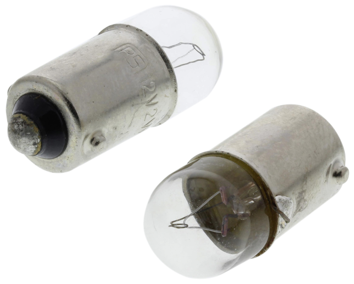 RS PRO BA9s Indicator Light, Clear, 12 V, 160 mA, 10000h