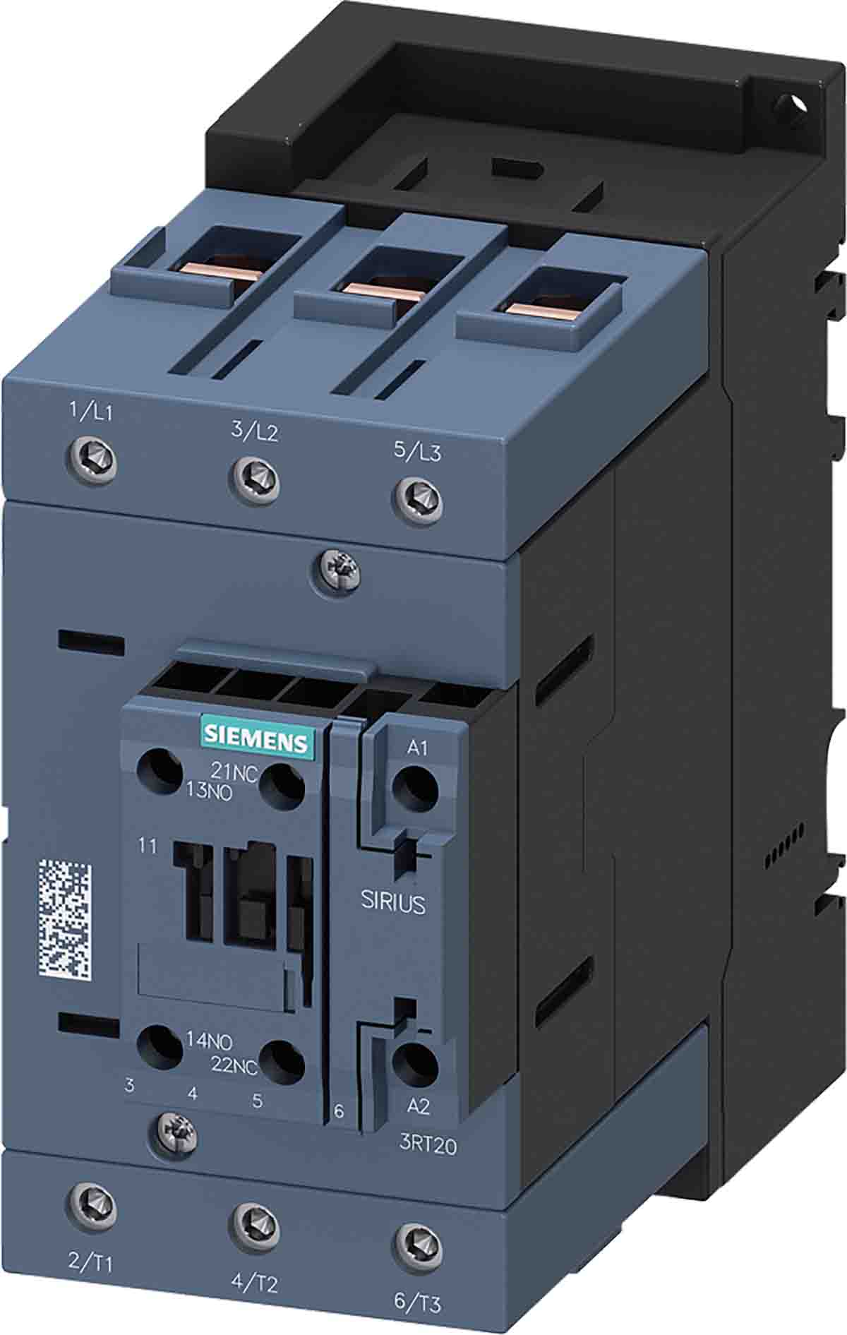 Siemens SIRIUS 3RT.4 Size S3, 3RT24 Contactor, 3-Pole, 1NO + 1NC