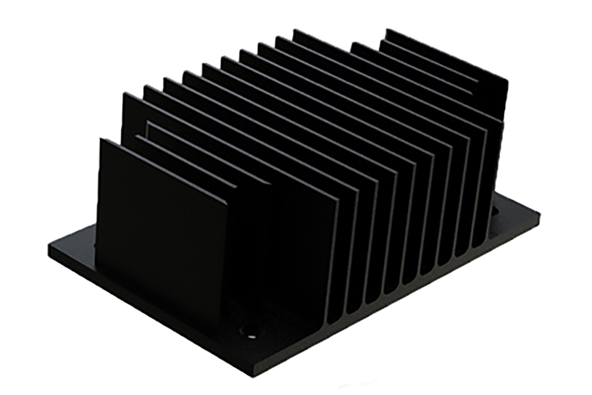 SPREADFAST Heatsink, 1/4 Brick DC/DC Converter, 58 x 37 x 20mm