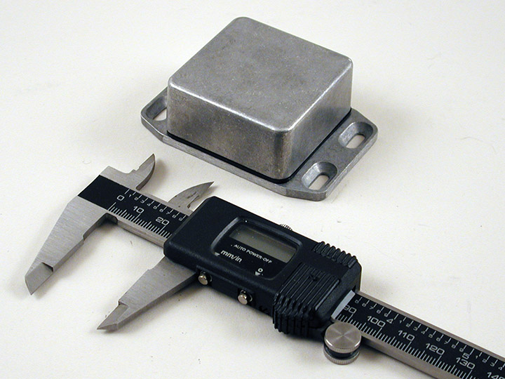 Hammond 1590 Series Die Cast Aluminium Enclosure, IP65, Flanged, 25 x 51 x 77mm