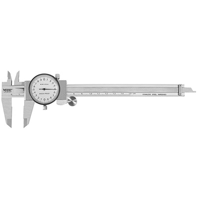 Vogel 150mm Dial Caliper Caliper 0.02 mm Resolution, Metric