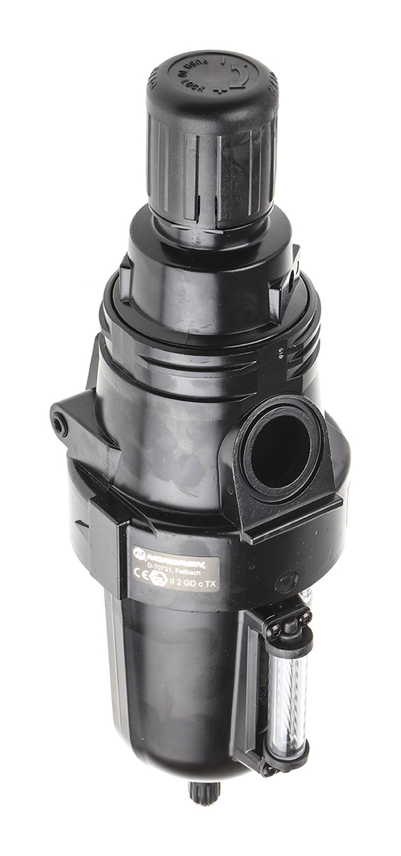 Norgren B68G Filter Regulator, 40μm, G 1 1/2, G 3/4, Automatic, 17 bar