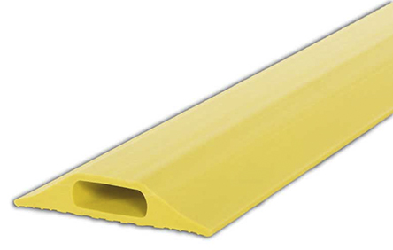 RS PRO 3m Yellow Cable Cover in Rubber, 14mm Inside dia.
