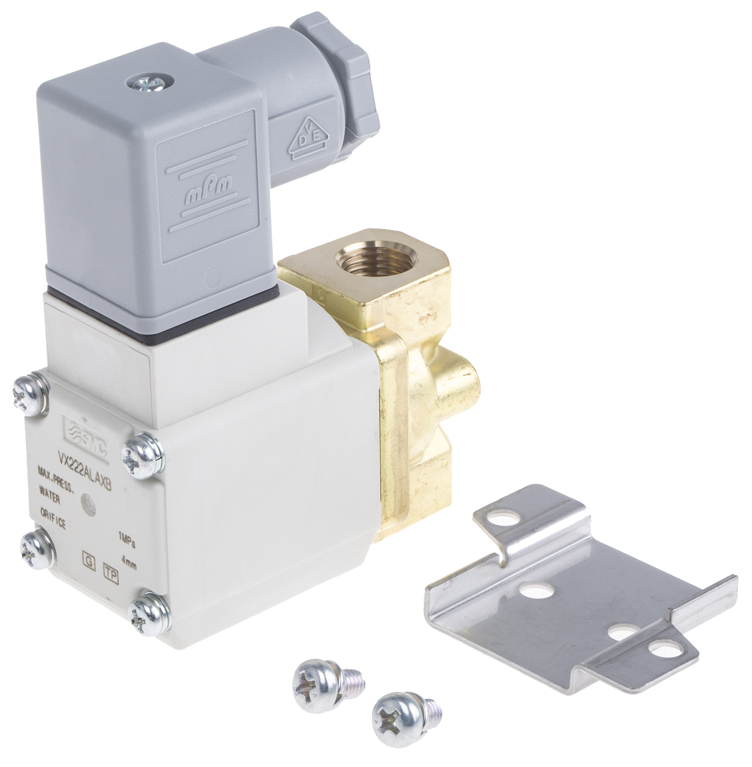 SMC 2/2 Pneumatic Solenoid Valve - Solenoid/Spring G 1/4 VX22 Series 230V ac