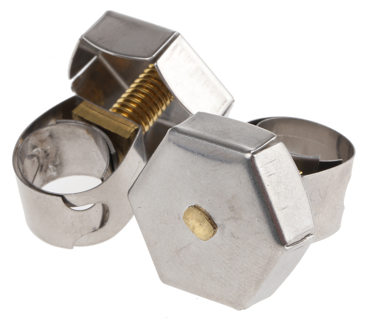 Unex Brass (Bolt), Stainless Steel Thumb Hex Unex, 11mm Band Width, 9 → 12mm ID