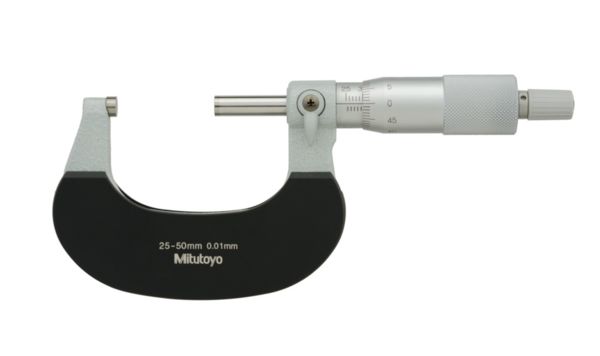Mitutoyo 102-302 External Micrometer, Range 25 mm →50 mm