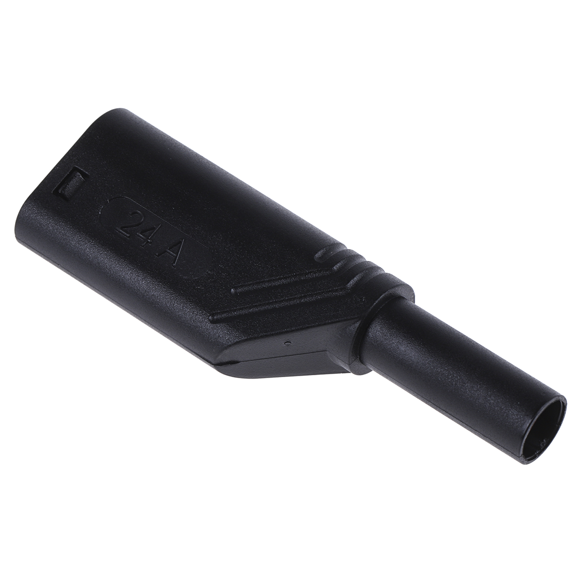 Hirschmann Test & Measurement Black Male Banana Plug, 4 mm Connector, Screw Termination, 24A, 1000V, Nickel Plating