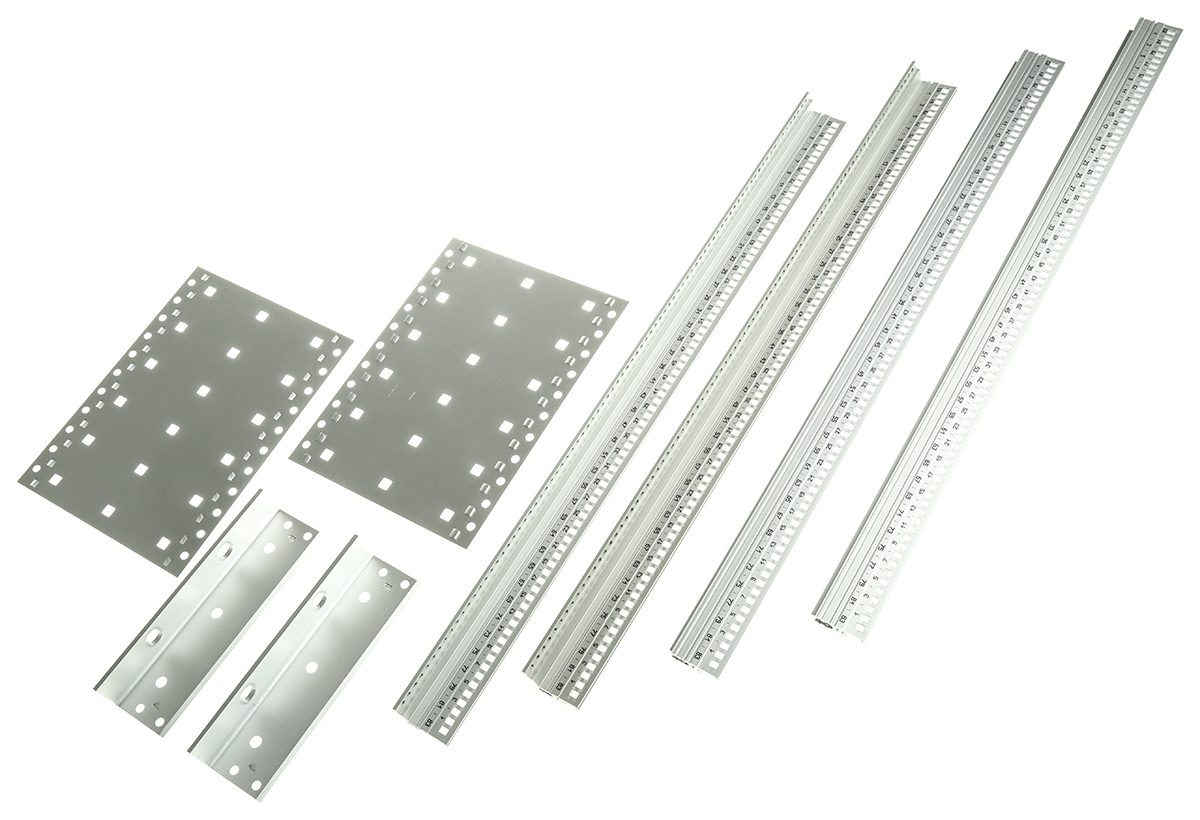 nVent SCHROFF EuropacPRO Series 3U Aluminium, Stainless Steel Rack Mount Chassis, 84HP, 175mm Depth