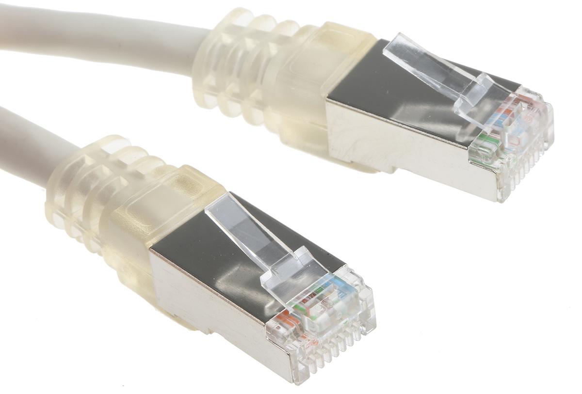 Decelect, 0.5m Cat5, Grey RJ45 to Male RJ45 Male, F/UTP Shielded, Terminated