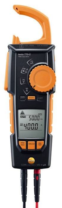 Testo 770-2 Clamp Meter, 400A dc, Max Current 400A ac CAT III 1000V