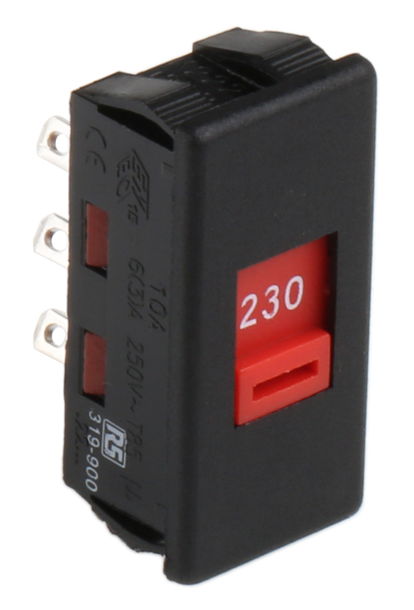 Arcolectric (Bulgin) Ltd IP40 Panel Mount Slide Switch DPDT 16 A @ 250 V ac Slide