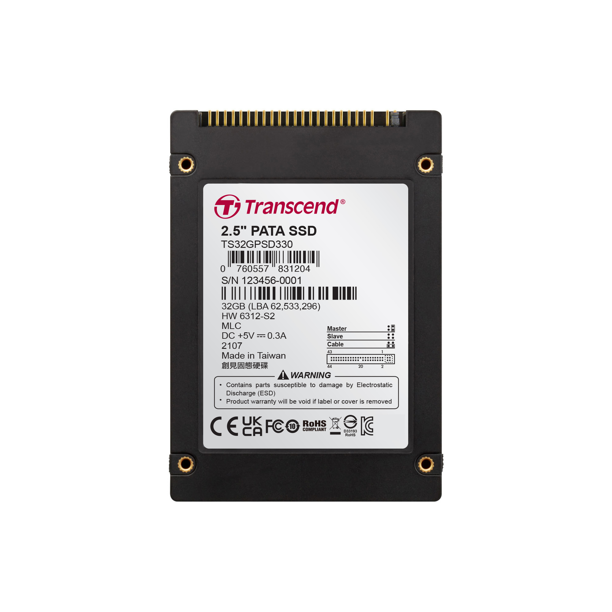 Transcend TS32GPSD330 2.5 in 256 GB Internal SSD