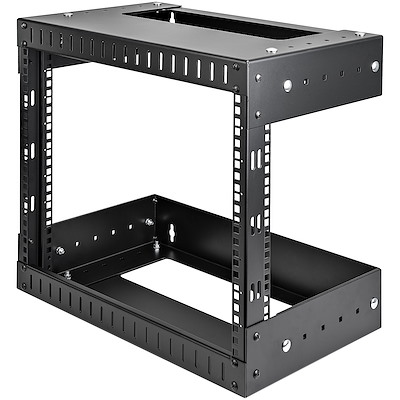StarTech.com RK8 Series Black 8U Steel Server Rack , with 2-Post Frame 30.5 x 50.4 x 45.5cm