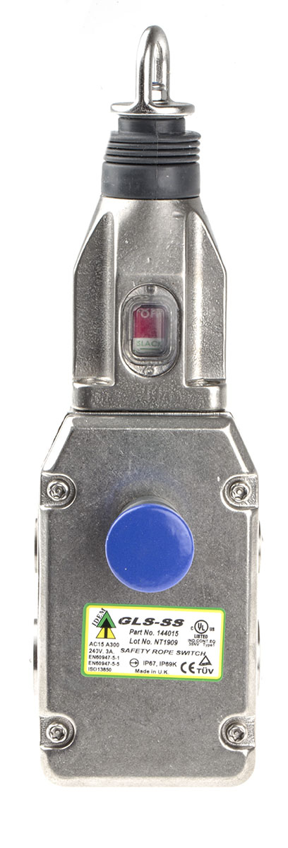IDEM GLS-SS Rope Pull Switch, 100m, 2NO/2NC