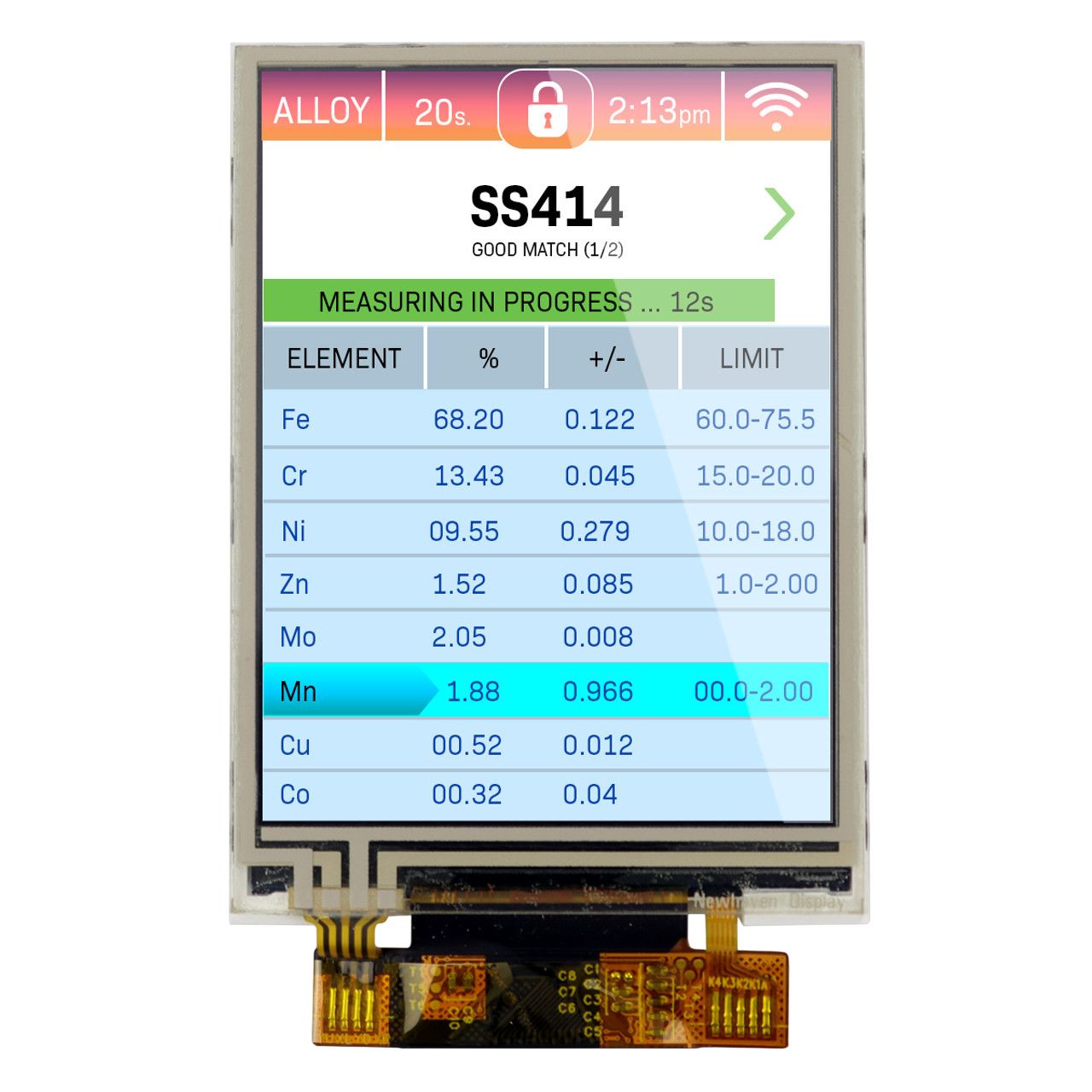 TFT LCD Colour Display / Touch Screen, 2.8in, 240 x 320pixels