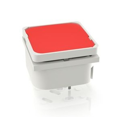 RAFI Red Tactile Switch, 1NO 100mA 19.05mm Panel Mount
