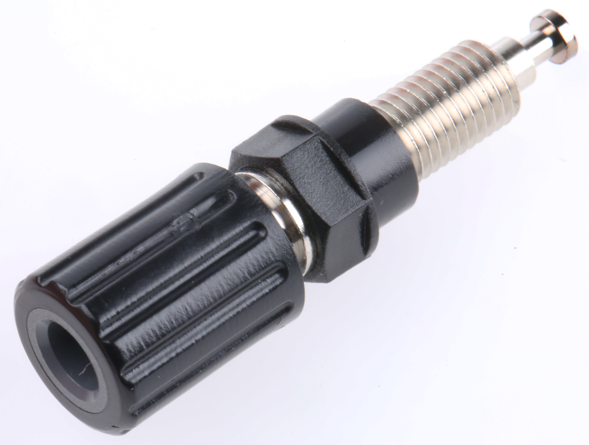 Schutzinger 36A, Black Binding Post With Brass Contacts and Nickel Plated