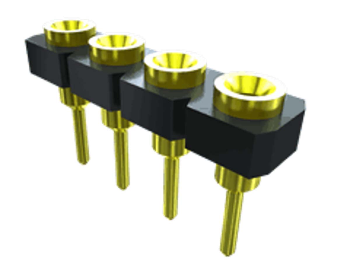 Samtec SL Series Straight Through Hole Mount PCB Socket, 1-Contact, 1-Row, 2.54mm Pitch, Solder Termination