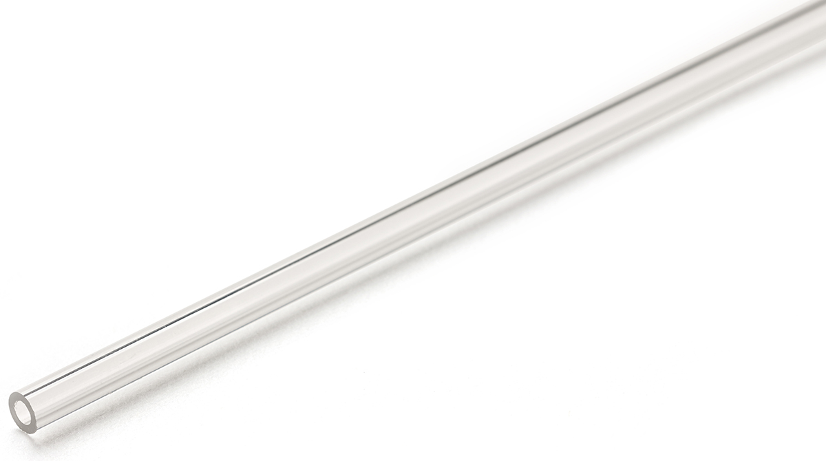 RS PRO Clear Round Acrylic Tube, 1m x 13mm OD x 10mm ID
