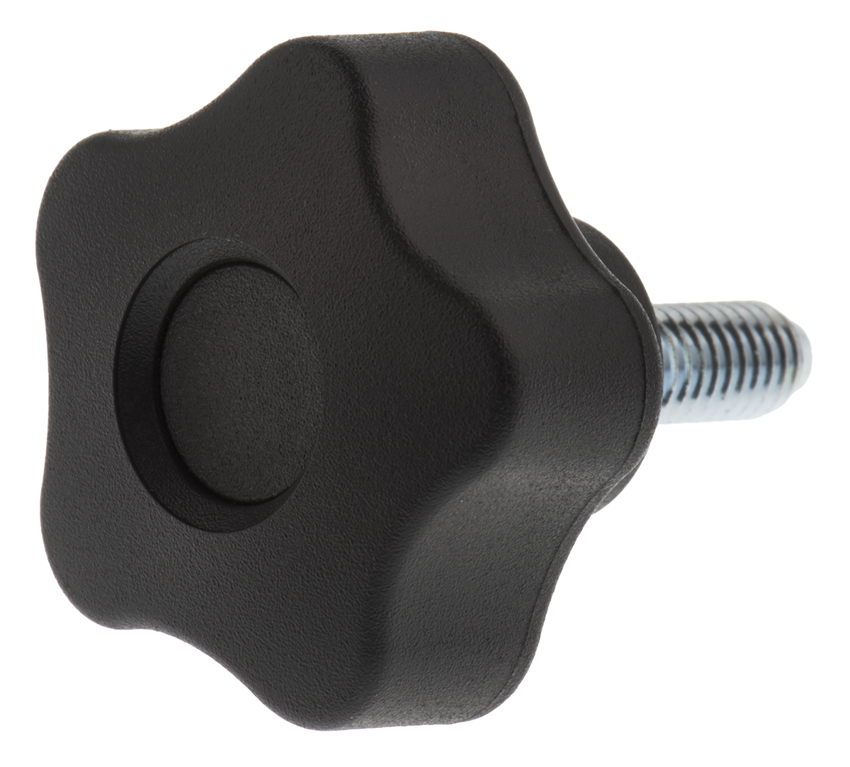 Elesa 69851 Black Multiple Lobes Clamping Knob, M6, Threaded Stud
