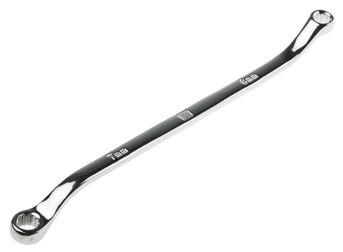 RS PRO Offset Ring Spanner, 6mm, Metric, Double Ended