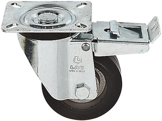 LAG Braked Swivel Castor Wheel, 220kg Capacity, 125mm Wheel