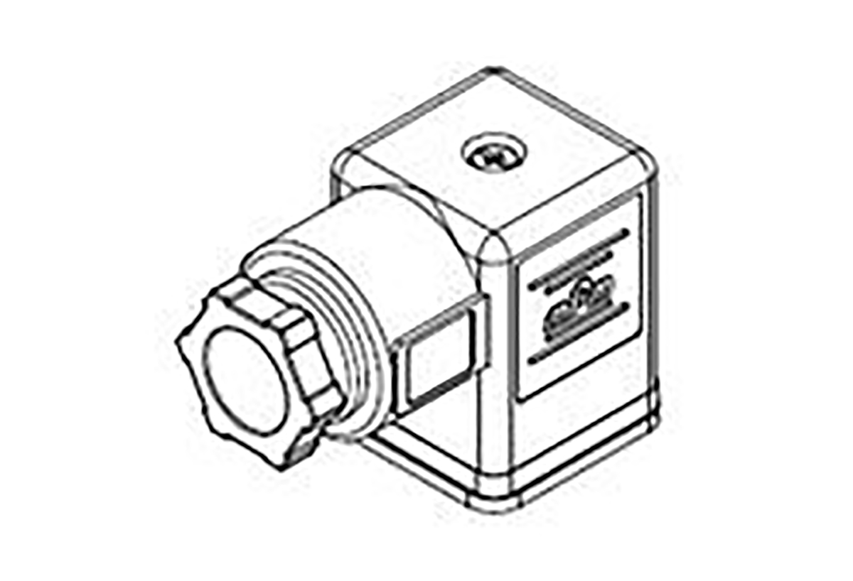 Molex 121023 3P DIN 43650 A DIN 43650 Solenoid Connector, 250 V ac, 300 V dc Voltage