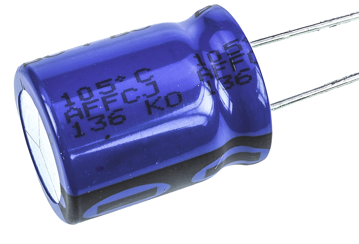 Vishay 1000μF Aluminium Electrolytic Capacitor 35V dc, Radial, Through Hole - MAL213650102E3