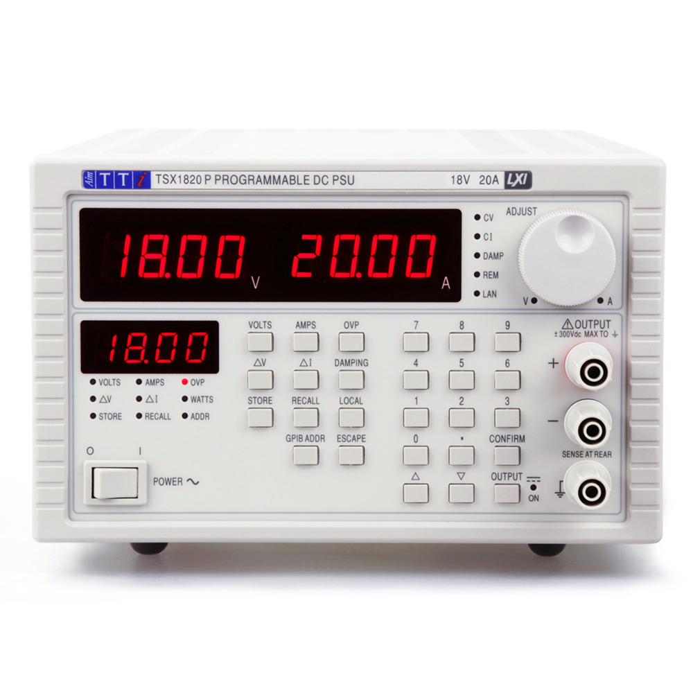 Aim-TTi TSX Series Digital Bench Power Supply, 0 → 18V, 0 → 20A, 1-Output, 360W