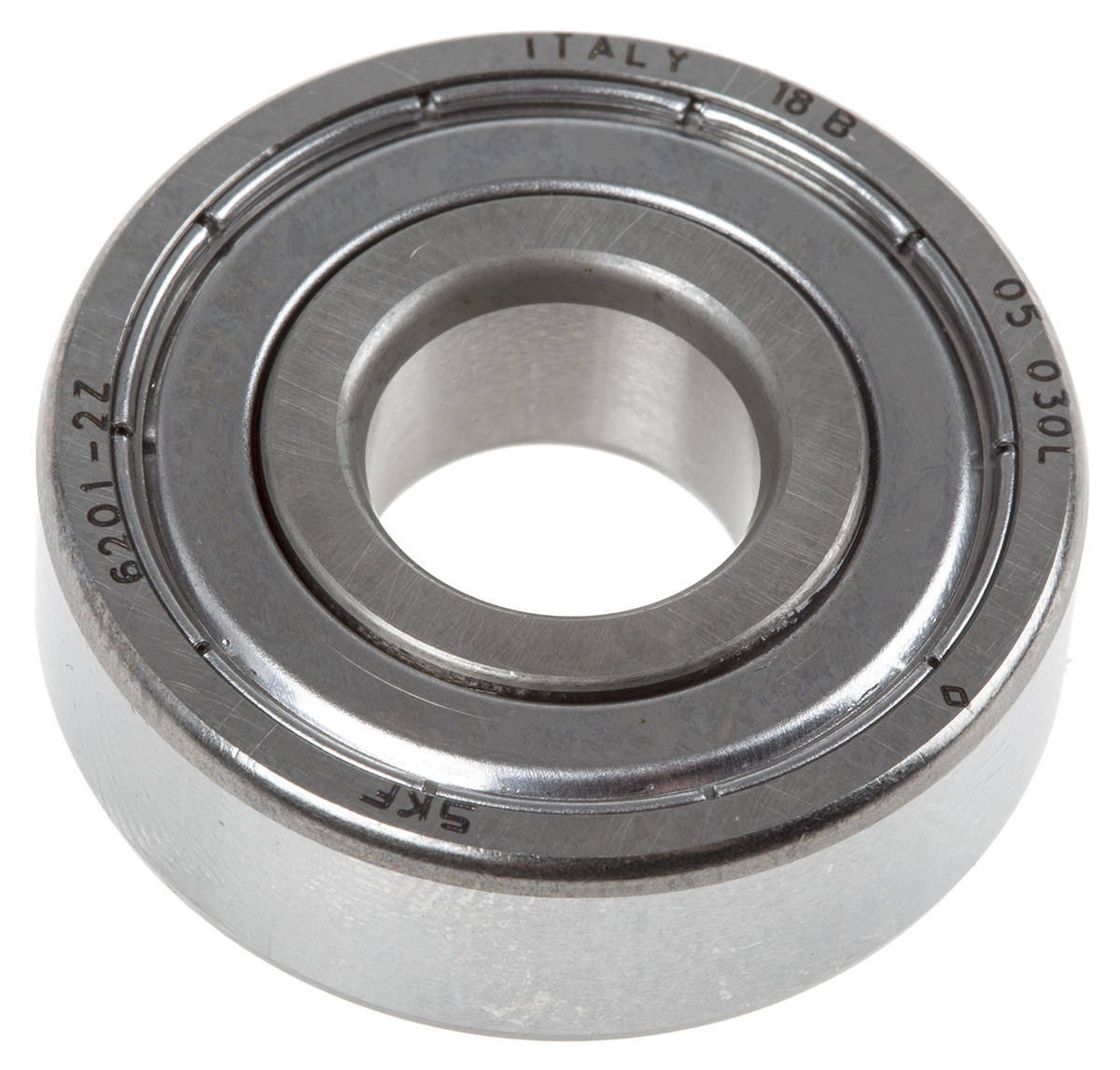 SKF 6201-2Z 1 Row Ball Bearing - 12 mm ID, 32 mm OD