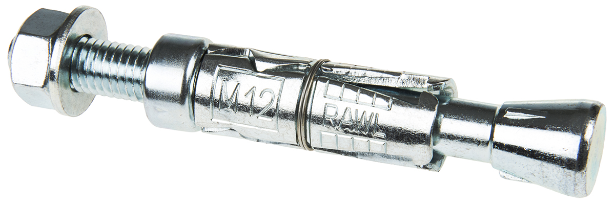 RawlPlug Steel Masonry Anchor M12 x 125mm, 20mm Fixing Hole