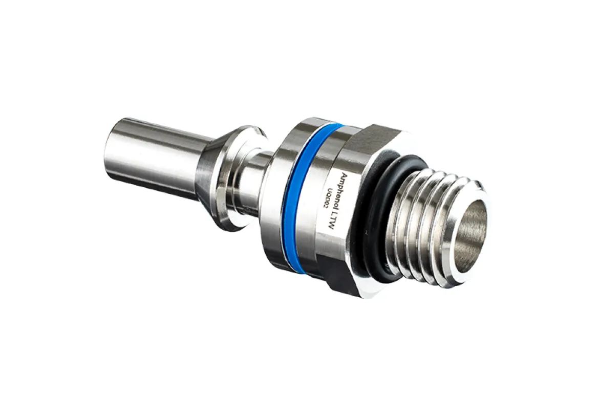 Amphenol Industrial Connector, Push Pull, 7/16 in Connector, Plug, Male, SQD02 Series