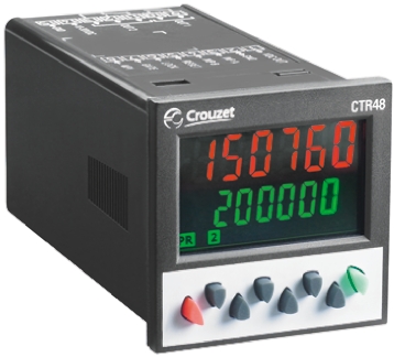 Crouzet CTR48 Counter, 6 Digit LCD, 40kHz, 24 V ac